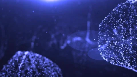 Abstract animation of blue background DNA 動画素材 246754730