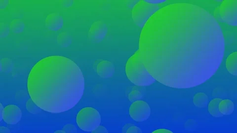 Abstract animation of blue green bubbles Stock Footage 324906049