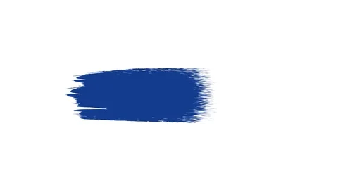 Abstract animation of blue paint splash on white Stock Footage 129866909