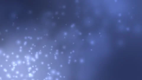 Abstract animation in blue tones with soft, blurred light spots. Video stock 319659175