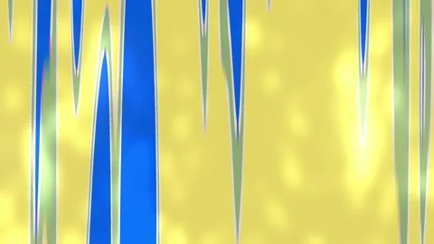 Abstract animation of blue waves on yellow background for Ukraine concept Stock-Footage 276616589