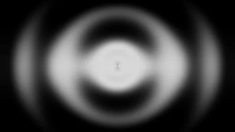 Abstract animation of blurry white concentric rings pulsing on a black backgroun Stock Footage 317968108