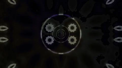 Abstract animation with circular patterns and shapes Stock Footage 340007174