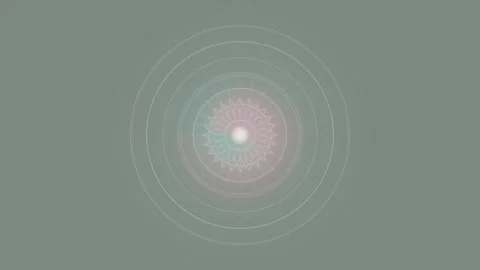 Abstract animation with circular patterns in soft colors Stock Footage 337390027