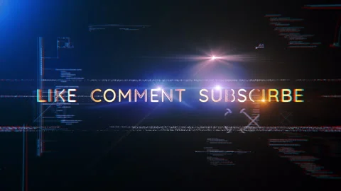 Abstract animation of Like Comment Subscribe glitch text effect Stock Footage 270477915