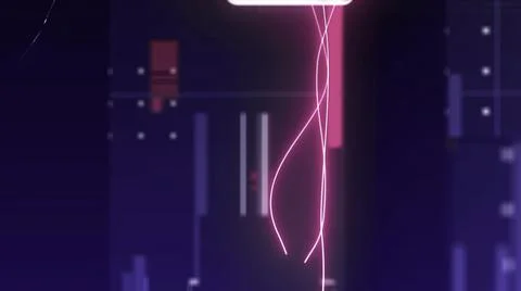 Abstract animation of the computers hacking process. Internet and data security. Stock Illustration