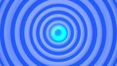 Abstract animation concentric circle motion background Stock Footage 337934133