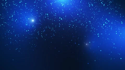 Abstract animation concept of blue particles for celebrating birthdays Stock Footage 291132961