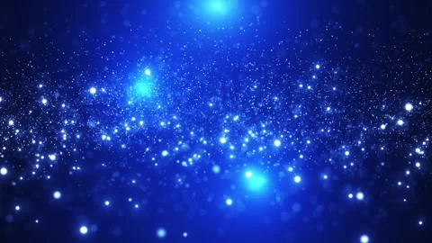 Abstract animation concept of blue particles for birthday and holiday celebra Stock Footage 306857783