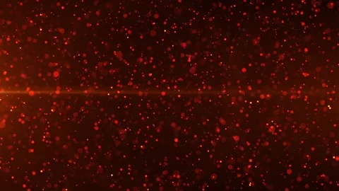 Abstract animation concept of orange particles for celebrating birthdays Stock Footage 289213759