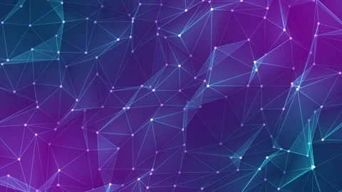 Abstract animation consisting of many interconnected points. Vídeos de archivo 296806196