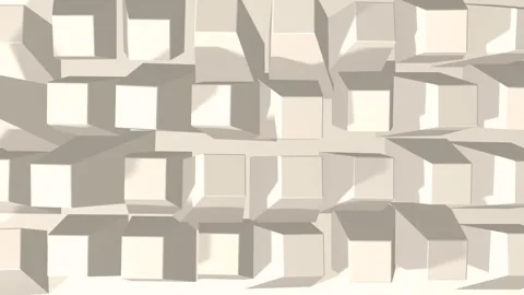 Abstract animation of cubes, white background. Stock Footage 259151818