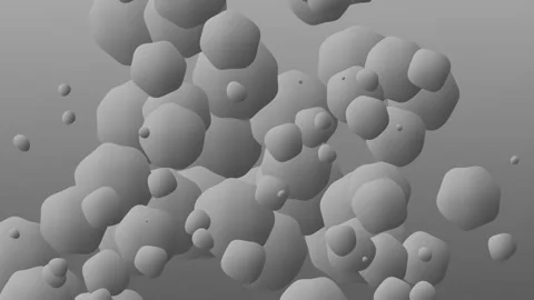 Abstract animation of dark gray bubble wave Stock Footage 324906130