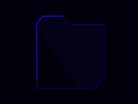 Abstract Animation Digital Padlock with File Icon on Black Background Stock-Footage 76900035