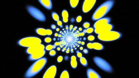 This abstract animation features dynamic swirling patterns Stock Footage 305994042