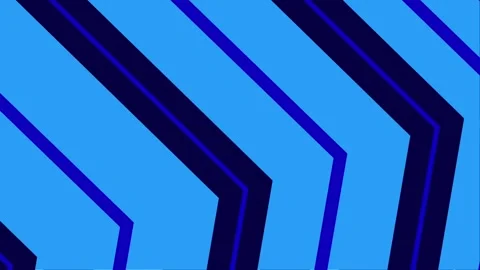 Abstract animation featuring layered blue chevron arrows moving diagonally. Stock Footage 327827187