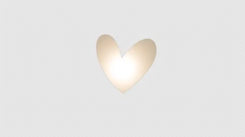 Abstract animation flickering glow light heart on black background Stock Footage 260808800