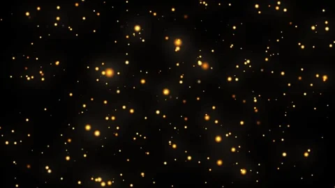 Abstract animation flickering glow orange dust particles Stock Footage 252093748