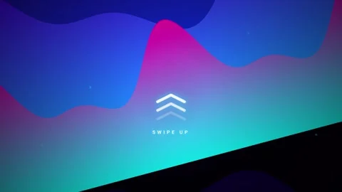 Abstract Animation of Flowing Vibrant Gradient Shapes Featuring a Prominent.. 動画素材 347300583