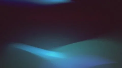 Abstract Animation of Flowing Waves in Blue and Green Light on Dark Backgroun Stock Footage 312388268