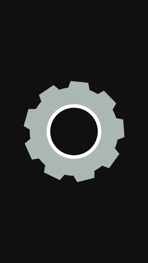 Abstract animation of a gear transforming from a simple circle, symbolizing.. Stock Footage 331811654