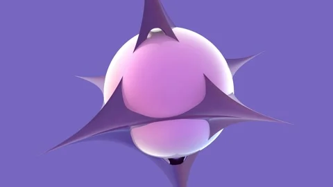 Abstract animation of geometric shapes with an explosion of balls Stock Footage 168052775