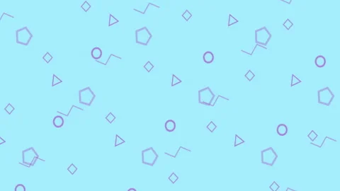 Abstract animation of geometrical. Digital technological network concept Stock Footage 145824705