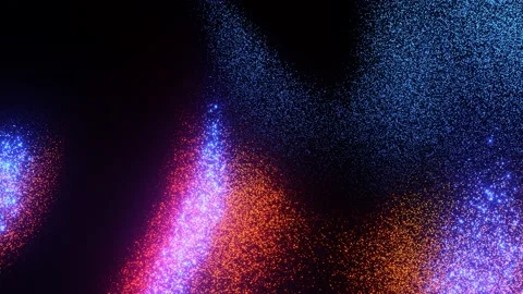 Abstract Animation With Glitter Wavy Effect Stock Footage 212899690