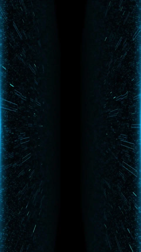 Abstract animation glowing blue particles digital rectangles futuristic data Stock Footage 333793073