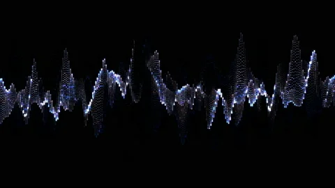 Abstract animation glowing lines background. Wavy form neon line structure. Stock Footage 149897222