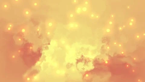 Abstract animation of a golden liquid with a side in the form of a flame Stock Footage 289851460