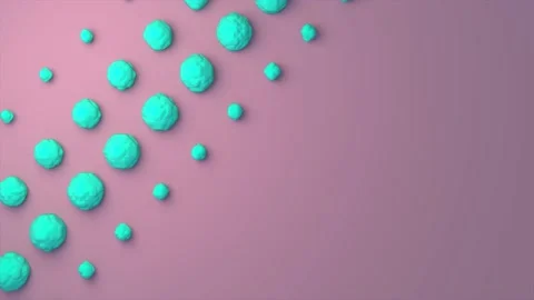 Abstract animation with gradually appearing balls in rows Stock Footage 145384849