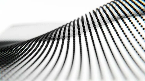 Abstract animation with grid graphic from dots - loop Видео 165175354
