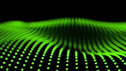 Abstract animation with grid graphic from dots - loop Stock Footage 165175383