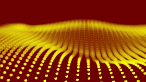 Abstract animation with grid graphic from dots - loop Видео 165175390