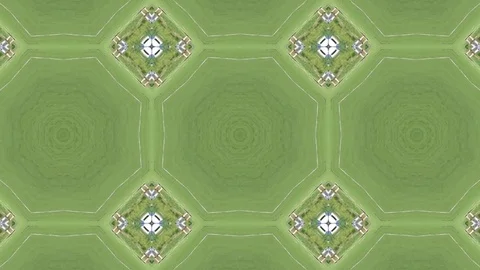 Abstract animation with hand drawn geometric kaleidoscope pattern Vídeos de archivo 77264235