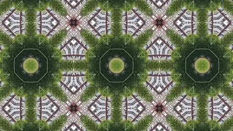 Abstract animation with hand drawn geometric kaleidoscope pattern Stock Footage 77264530