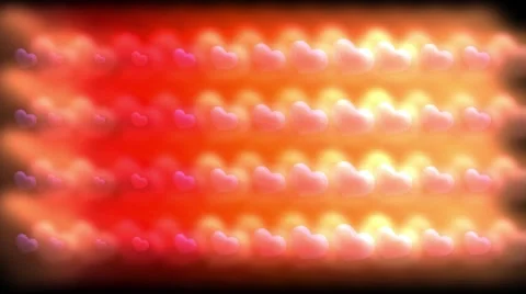 Abstract animation of hearts Stock Footage 68202692