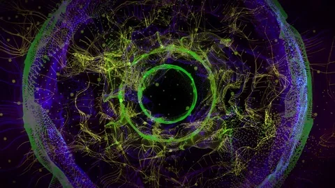 Abstract animation hole path particle light element background texture pattern Stockbeeldmateriaal 72458885