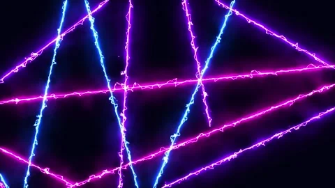 Abstract animation with intersecting lines and laser beams. Vídeos de archivo 308531445