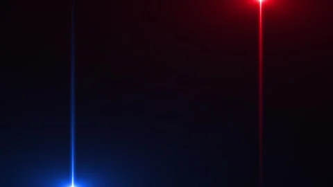 Abstract animation with laser line lighting in blue and red. Bright rays Stock Footage 271659114