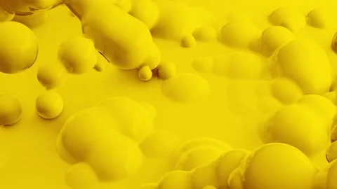 Abstract animation with liquid balls Stock Footage 161751703