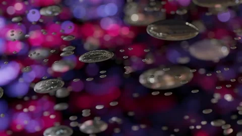 Abstract Animation With Liquid Elements Stock Footage 166150872