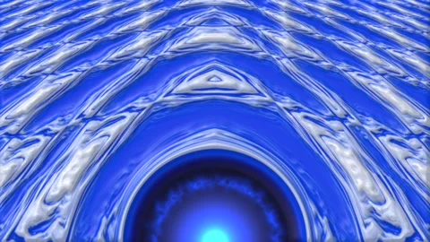 Abstract animation liquid metal wave motion background Video stock 337939226