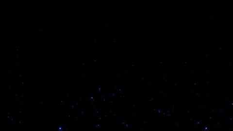 Abstract animation loop blue dust stars particles flow up Video stock 300580019
