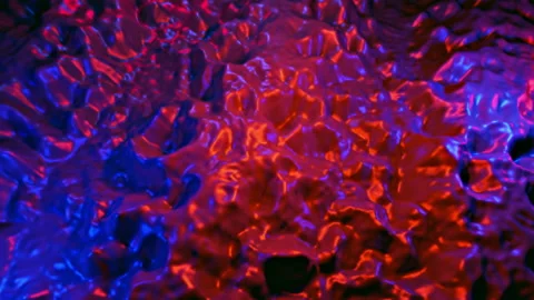 Abstract Animation Metallic Wavy Reflection Surface Loop Motion Video stock 147127784