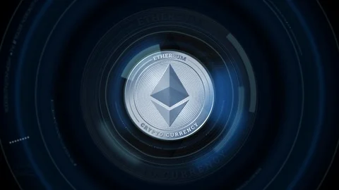 Abstract animation of mining Ethereum crypto currency in digital blockchain Stock Footage 102944060