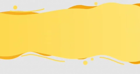 Abstract animation of modern graphic elements with warm yellow gradient Stock Footage 205151997