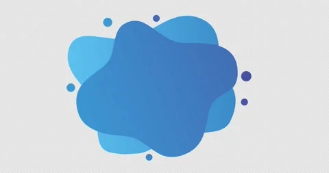 Abstract animation of modern graphic elements with bluish gradient Stock Footage 205153016