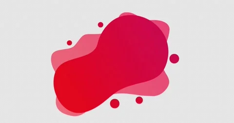 Abstract animation of modern graphic elements with magenta red gradient Stock Footage 205153068